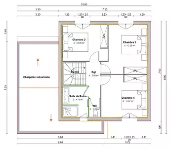 Maison neuve, 95 m²
