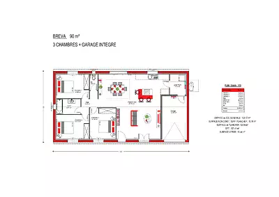 Maison neuve, 90 m²