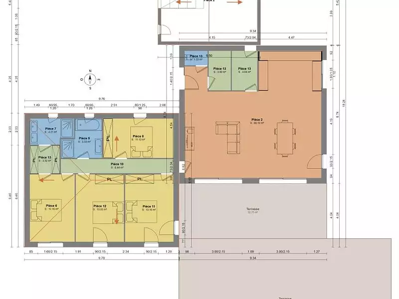 Maison neuve, 136 m² - Vallon-Pont-d'Arc (07150)