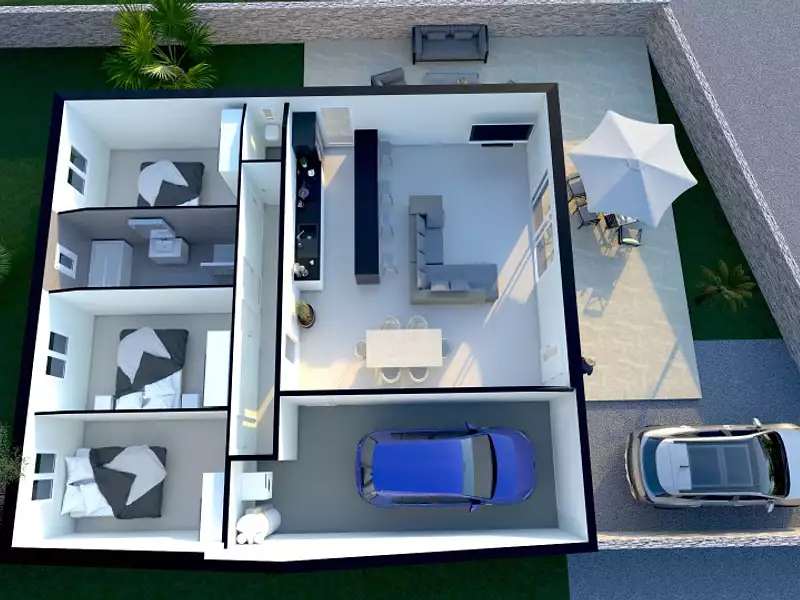Maison neuve, 85 m² - Salles-d'Aude (11110)