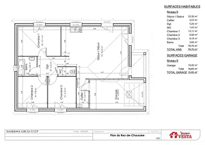 Maison neuve, 87 m²