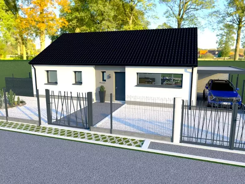 Maison neuve, 93 m² - Vermelles (62980)