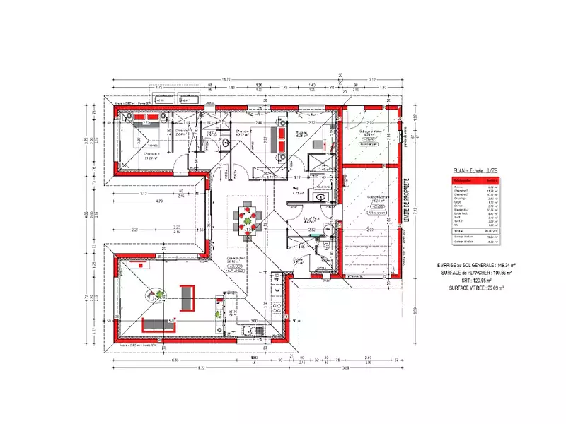 Maison neuve, 98 m² - Bazas (33430)