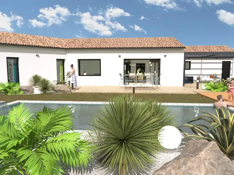 Maison neuve, 145 m² - Berrias-et-Casteljau (07460)