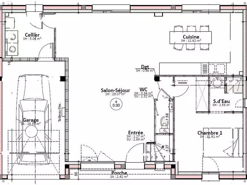 Maison neuve, 100 m² - Allonnes (72700)
