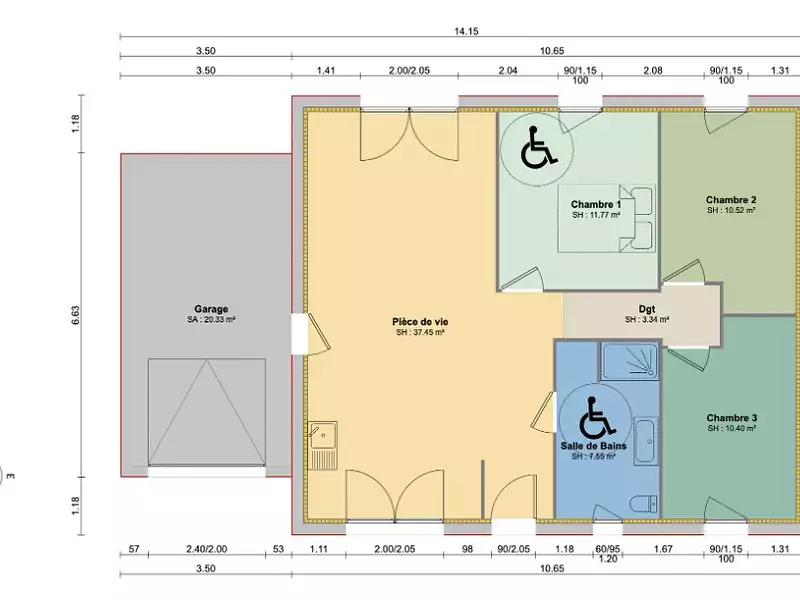 Maison neuve, 80 m² - Fresne-le-Plan (76520)