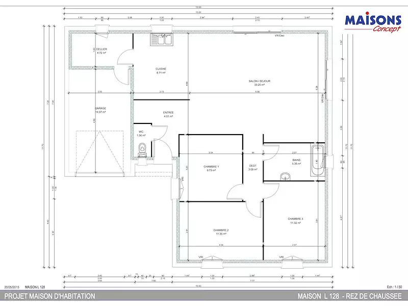 Maison neuve, 93 m² - La Pouëze (49370)