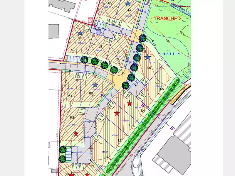 Terrain à bâtir, 590 m² - Meslay-du-Maine (53170)