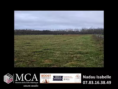 Terrain à bâtir, 2 000 m²