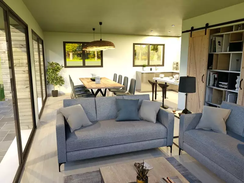 Maison neuve, 110 m² - Vallon-Pont-d'Arc (07150)