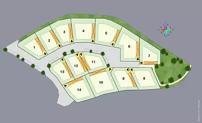 Terrain à bâtir, 410 m²