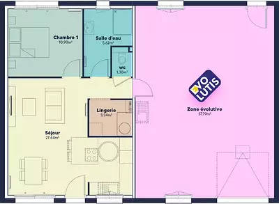 Maison neuve, 49 m²