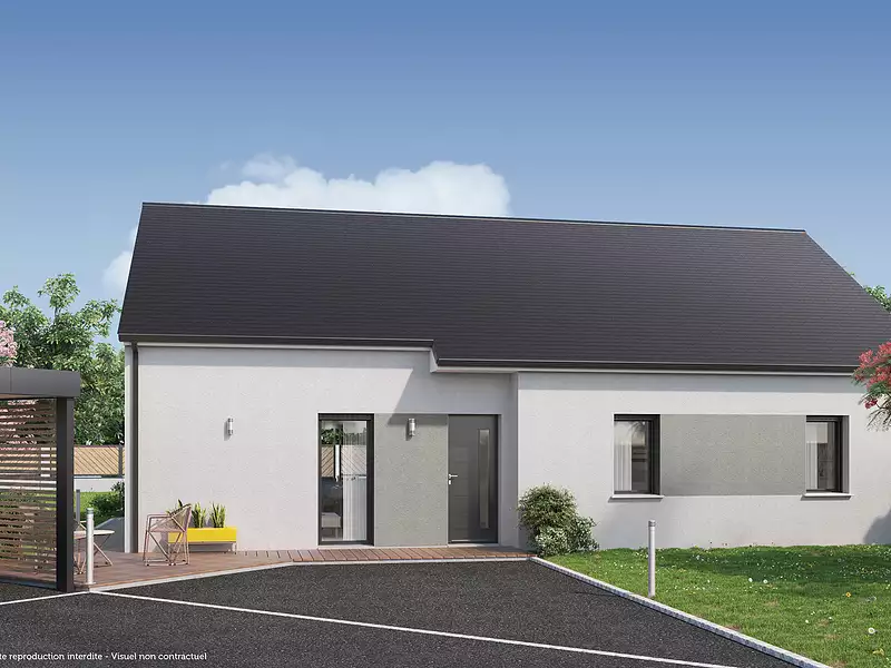 Maison neuve, 99 m² - Loches (37600)