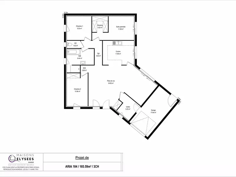 Maison neuve, 120 m² - Breuillet (17920)