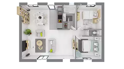 Maison neuve, 67,51 m²