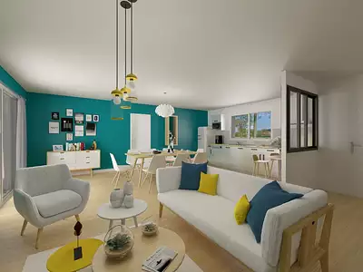 Maison neuve, 124 m² - Fresne-Saint-Mamès (70130)