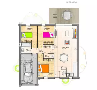 Maison neuve, 76 m²