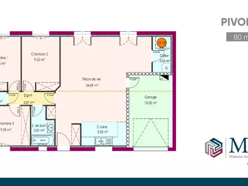 Maison neuve, 80 m² - Soulac-sur-Mer (33780)