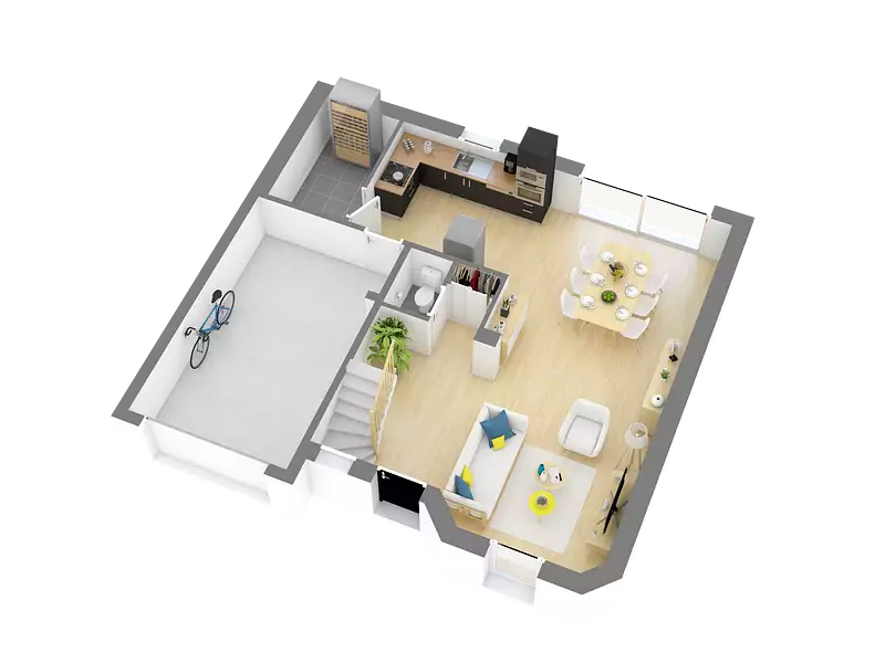 Maison neuve, 79 m² - Loches (37600)