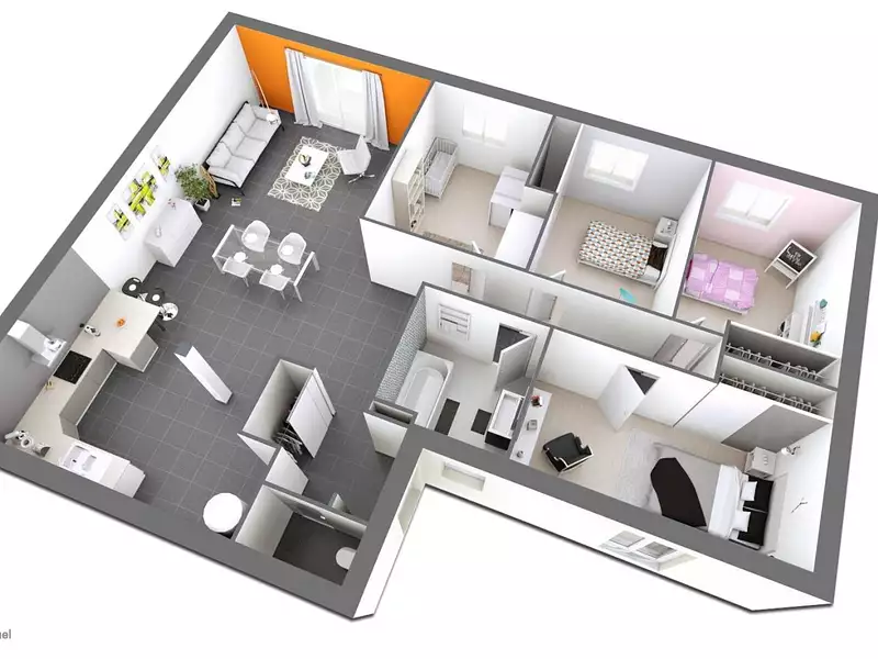 Maison neuve, 118 m² - Boullay-les-Troux (91470)