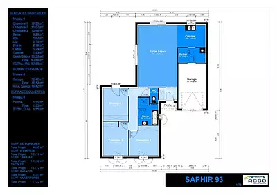 Maison neuve, 93 m²