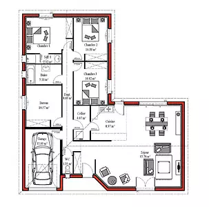 Maison neuve, 125 m²