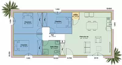 Maison neuve, 71 m²