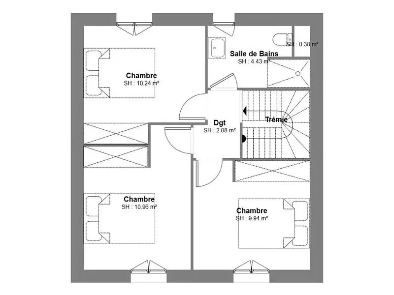 Maison neuve, 77 m² - Le Thoronet (83340)
