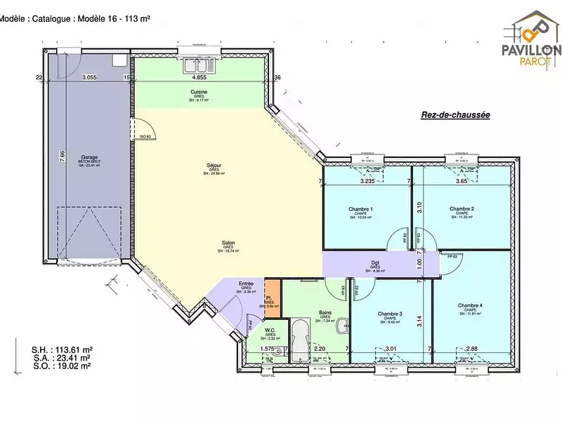 Maison neuve, 100 m² - Bayel (10310)