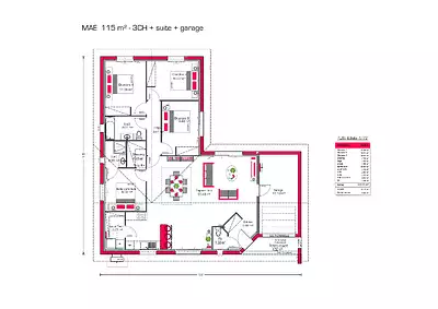 Maison neuve, 115 m²