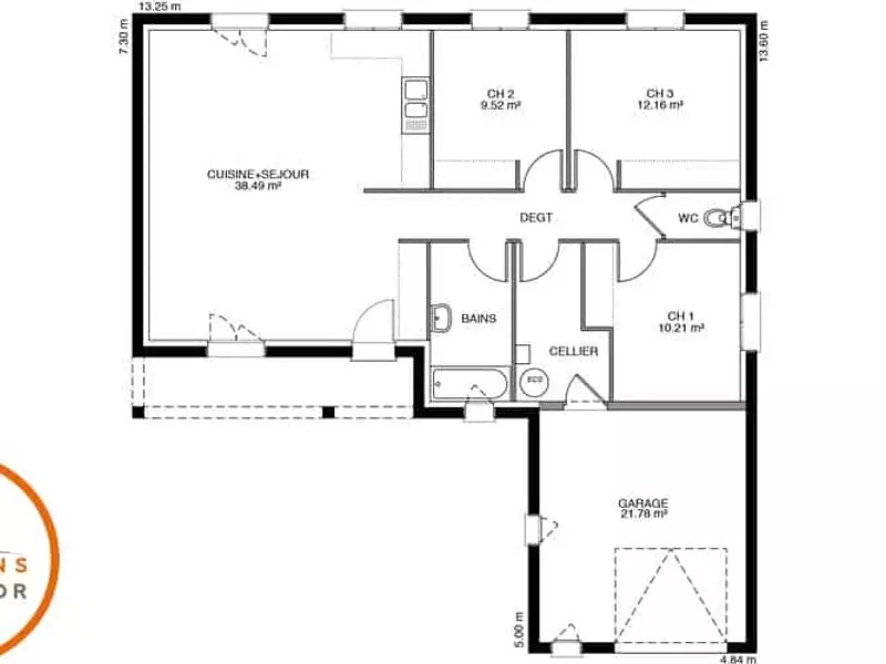 Maison neuve, 89 m² - Etrabonne (25170)