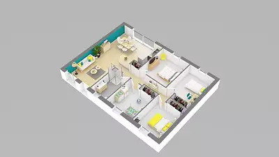 Maison neuve, 65 m²