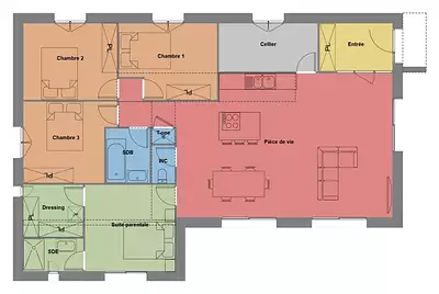 Maison neuve, 117 m²