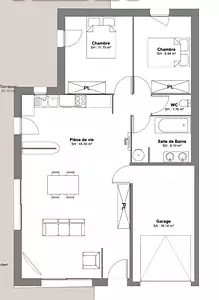 Maison neuve, 70 m²