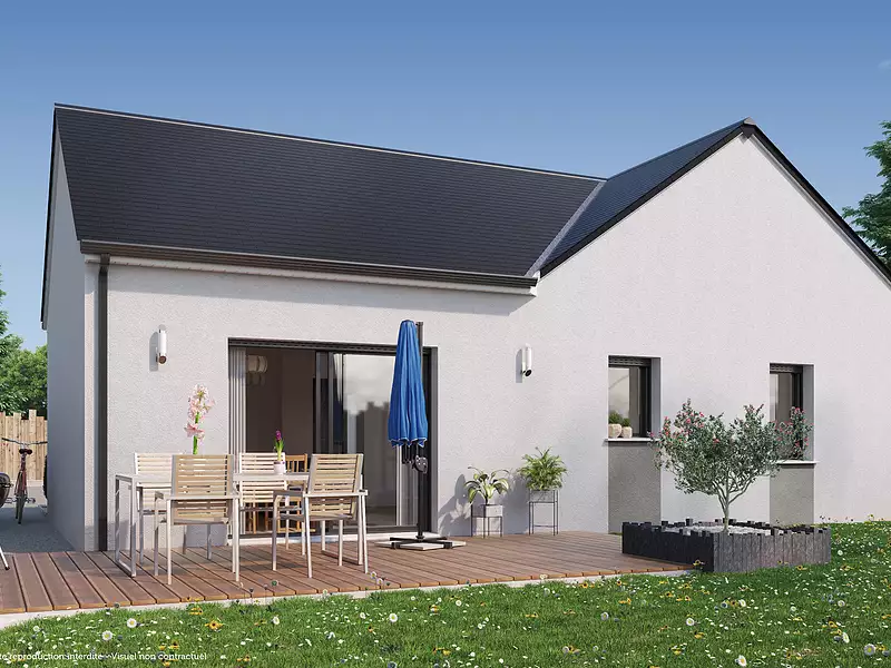 Maison neuve, 76 m² - Hommes (37340)