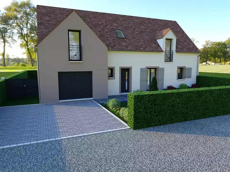 Maison neuve, 102,37 m² - Puiseux-le-Hauberger (60540)