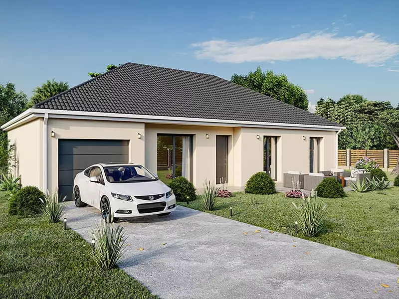 Maison neuve, 71 m² - Saint-Marcel (71380)