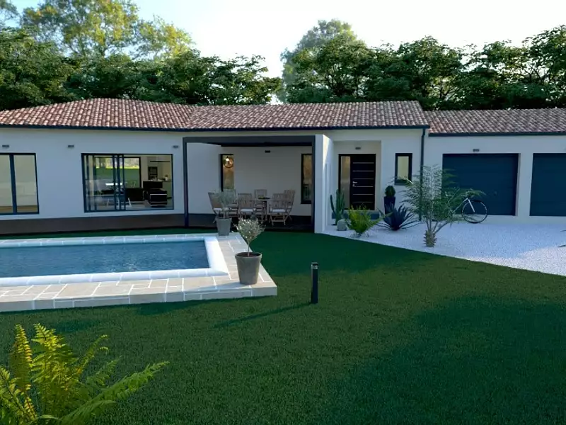 Maison neuve, 112 m² - Montaigut-sur-Save (31530)