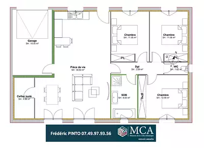 Maison neuve, 90 m²