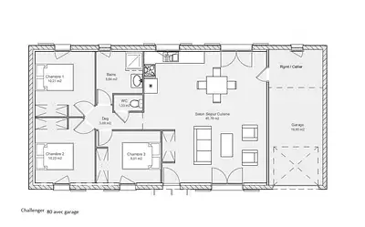 Maison neuve, 80 m²