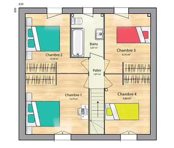 Maison neuve, 89 m²