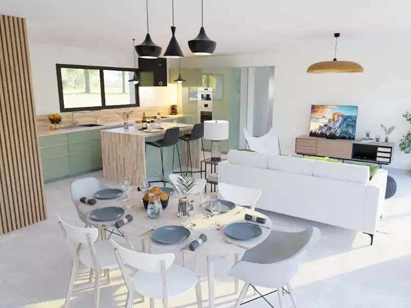 Maison neuve, 106 m² - Vallon-Pont-d'Arc (07150)