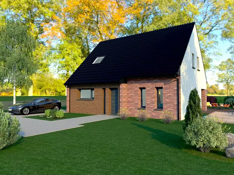 Maison neuve, 120 m² - Saint-Venant (62350)