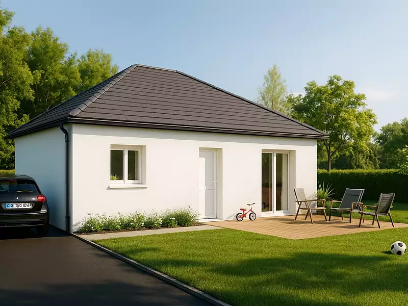 Maison neuve, 72 m² - Frichemesnil (76690)