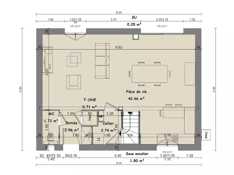 Maison neuve, 98 m² - Bagnols-en-Forêt (83600)