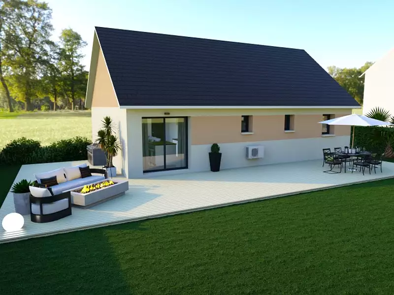 Maison neuve, 74 m² - Lamberville (76730)
