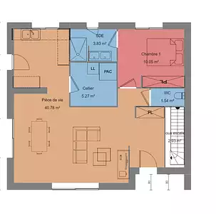 Maison neuve, 100 m²