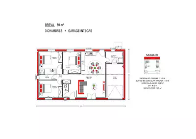 Maison neuve, 80 m²