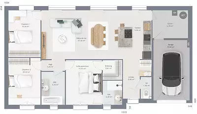Maison neuve, 95 m²