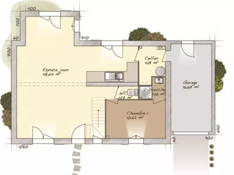 Maison neuve, 114 m² - Douville-sur-Andelle (27380)